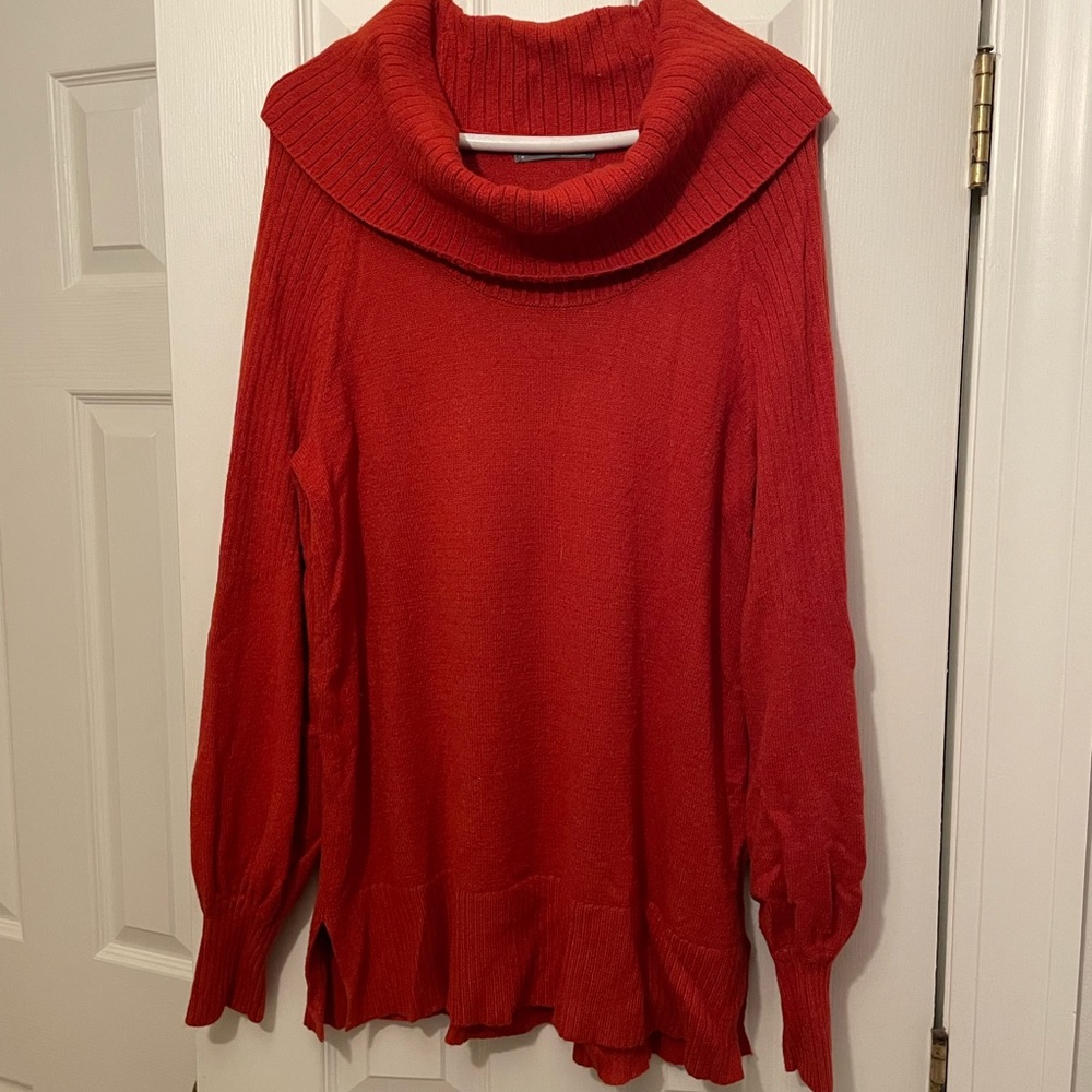 Anthropologie Cowl Neck Tunic Sweater